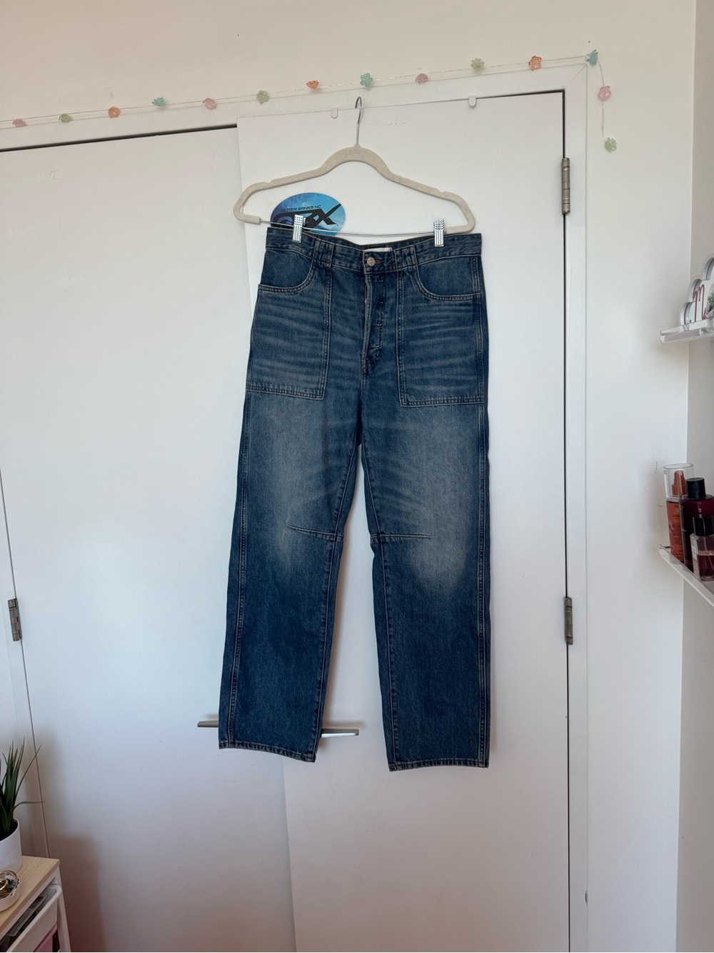 Madewell Men's Straight Jeans in Medium Blue Wash